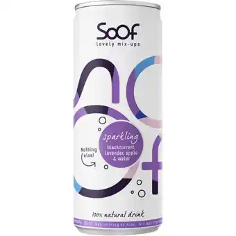 Albert Heijn Soof Sparkling blackcurrant, lavender & apple aanbieding