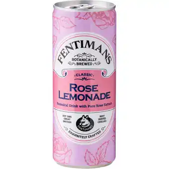 Albert Heijn Fentimans Rose lemonade blik aanbieding