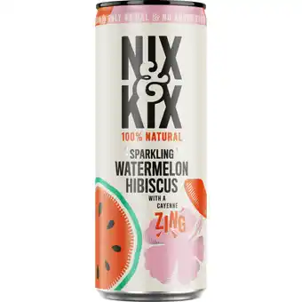 Albert Heijn Nix & Kix Sparkling watermelon hibiscus aanbieding