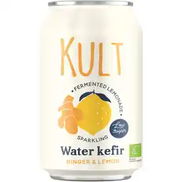 Albert Heijn Kult Water kefir ginger & lemon aanbieding