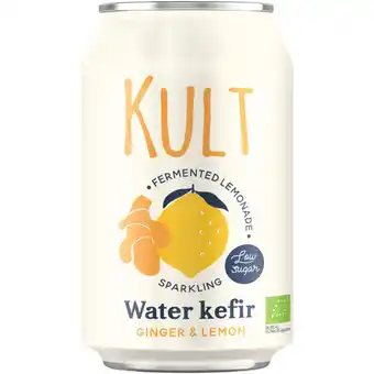 Albert Heijn Kult Water kefir ginger & lemon aanbieding