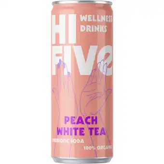 Albert Heijn Hi-Five Wellness drinks peach white tea aanbieding