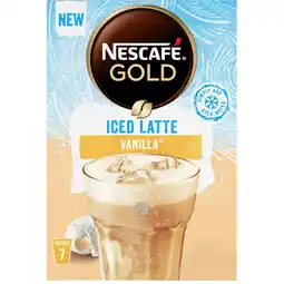 Albert Heijn Nescafé Gold iced latte vanilla oploskoffie aanbieding