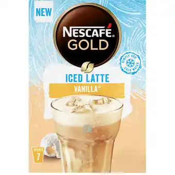 Albert Heijn Nescafé Gold iced latte vanilla oploskoffie aanbieding