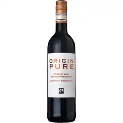 Albert Heijn Origin Pure Cabernet sauvignon no sulphites added aanbieding