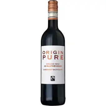Albert Heijn Origin Pure Cabernet sauvignon no sulphites added aanbieding