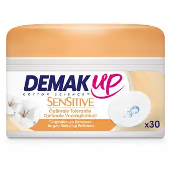 Albert Heijn Demak'Up Sensitive oogmake-up remover pads aanbieding