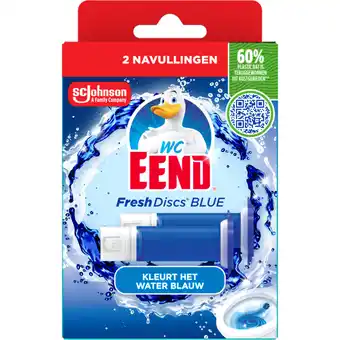 Albert Heijn WC-Eend Fresh discs coloring bluing navulling aanbieding