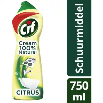 Albert Heijn Cif Schuurmiddel citroen cream aanbieding