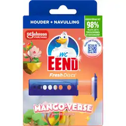 Albert Heijn WC-Eend Fresh discs mango-verse houder aanbieding