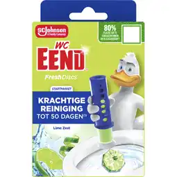 Albert Heijn WC-Eend Fresh discs lime zest houder aanbieding