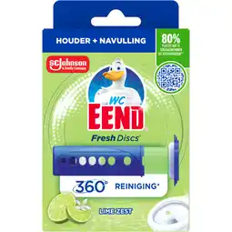 Albert Heijn WC-Eend Fresh discs lime zest houder aanbieding