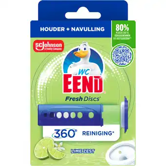Albert Heijn WC-Eend Fresh discs lime zest houder aanbieding