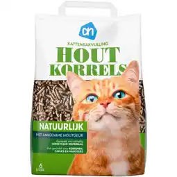 Albert Heijn AH Kattenbakvulling houtkorrels aanbieding