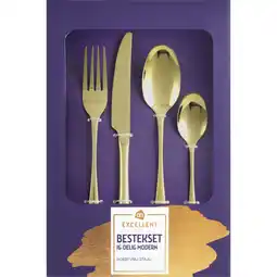 Albert Heijn AH Excellent Bestekset 16-delige modern aanbieding