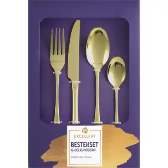 Albert Heijn AH Excellent Bestekset 16-delige modern aanbieding