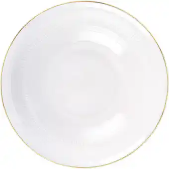 Albert Heijn AH Excellent Schaal wit ribbel 21cm aanbieding