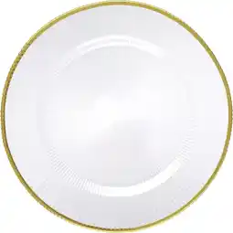 Albert Heijn AH Excellent Serveerschaal glas ribbel aanbieding