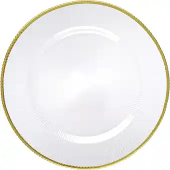 Albert Heijn AH Excellent Serveerschaal glas ribbel aanbieding