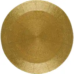 Albert Heijn AH Excellent Kralen placemat goud aanbieding