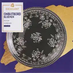 Albert Heijn AH Excellent Ontbijtbord bloemen 21cm aanbieding