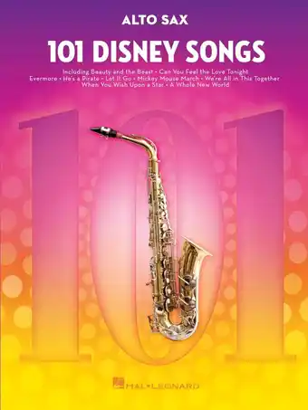 Amazon 101 disney songs for saxophone alto: Alto Sax aanbieding