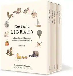 Amazon Our Little Library: A Foundational Language Vocabulary Board Book Set for Babies: 5 aanbieding