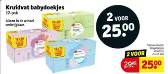Kruidvat Kruidvat babydoekjes aanbieding