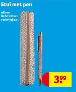 Kruidvat Etui met pen aanbieding