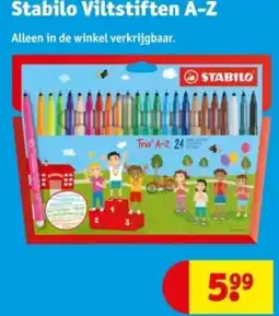 Kruidvat Stabilo Viltstiften A-Z aanbieding