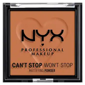 Kruidvat NYX Professional Makeup Can't Stop, Won't Stop Mocha Mattifying Powder aanbieding