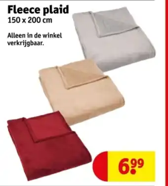 Kruidvat Fleece plaid aanbieding