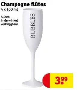Kruidvat Champagne flûtes aanbieding