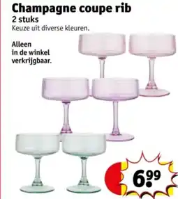 Kruidvat Champagne coupe rib aanbieding