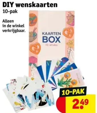 Kruidvat DIY wenskaarten 10-pak aanbieding