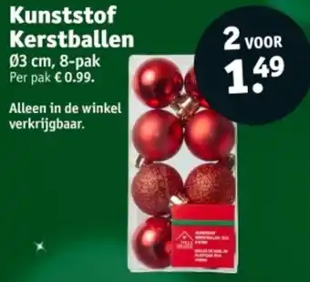 Kruidvat Kunststof Kerstballen aanbieding