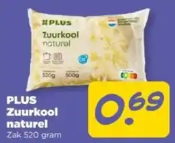 PLUS Plus Zuurkool Naturel aanbieding