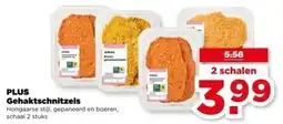 PLUS PLUS Gehaktschnitzels aanbieding