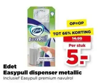 PLUS Edet Easypull Dispenser Metallic aanbieding