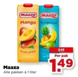 PLUS Maaza aanbieding