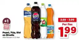 PLUS Pepsi, 7Up, Sisi en Rivella aanbieding