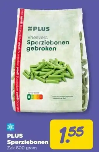 PLUS PLUS Sperziebonen aanbieding