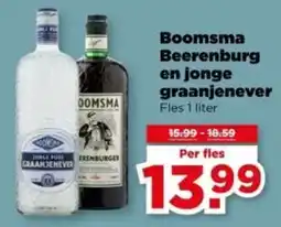 PLUS Boomsma Beerenburg en jonge graanjenever aanbieding