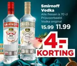 PLUS Smirnoff Vodka aanbieding