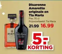 PLUS Disaronno Amaretto originale en Tia Maria aanbieding