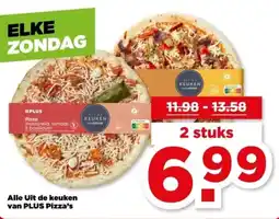 PLUS Alle Uit de keuken van PLUS Pizza's aanbieding