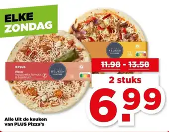 PLUS Alle Uit de keuken van PLUS Pizza's aanbieding