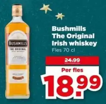 PLUS Bushmills The Original Irish whiskey aanbieding