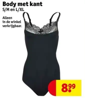 Kruidvat Body met kant aanbieding