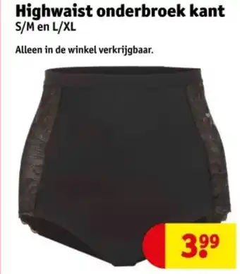 Kruidvat Highwaist onderbroek kant aanbieding